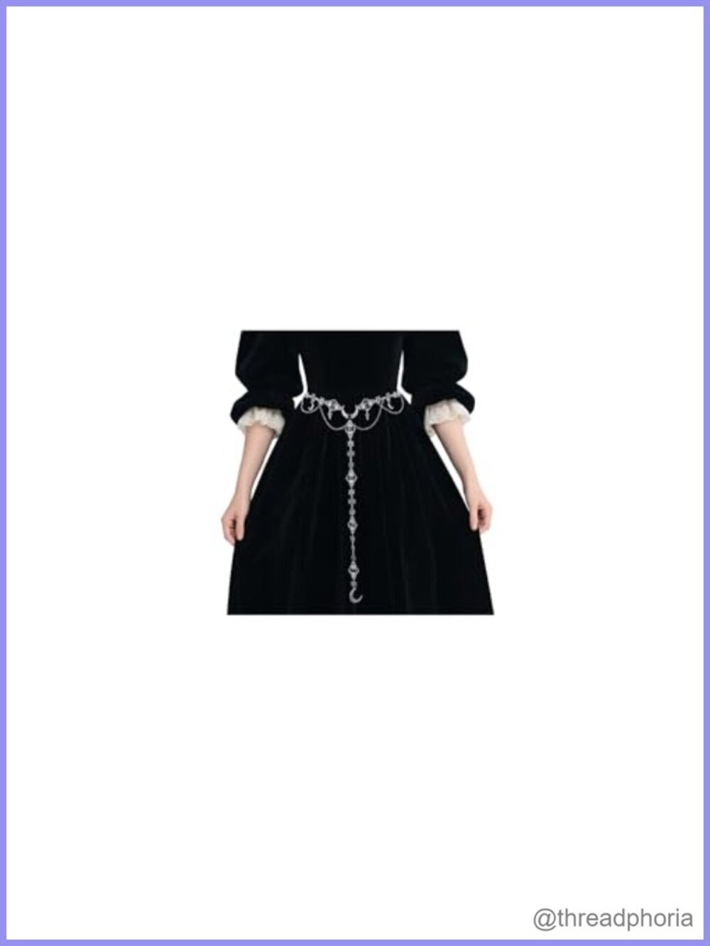 Medieval Renaissance Waist Chain Belt Metal Tassel Star Moon Adjustable Women's